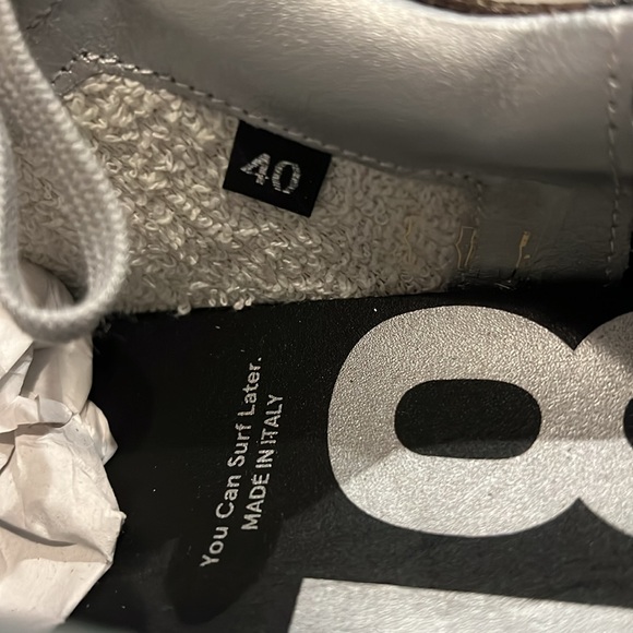 P448 John Roccia Low Top Sneakers, Brown Size 40 New in Box - Picture 8 of 11